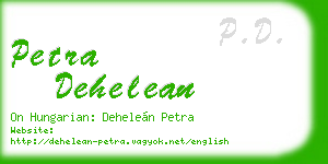 petra dehelean business card